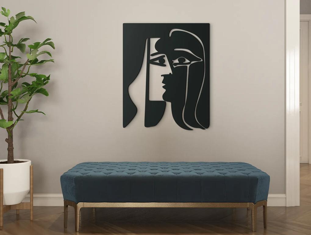 drevko Kubistický obraz Dve tváre ženy