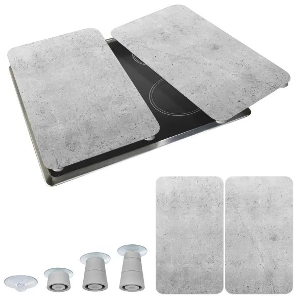 WENKO 53906100 - Kryt varnej dosky 30x52 cm sivý/priehľadný