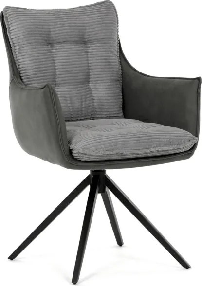 Jedálenská stolička sivá DCH-D1345 GREY2