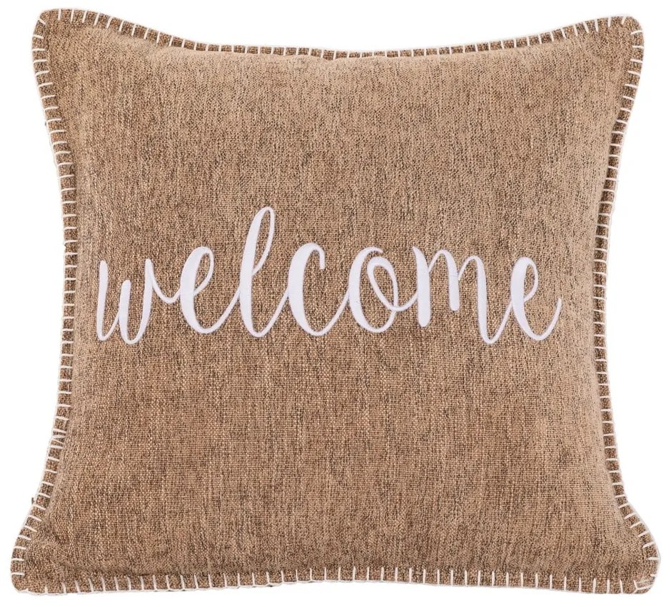 Hnedý dekoratívny vankúš Tiseco Home Studio Damian W, 45 x 45 cm