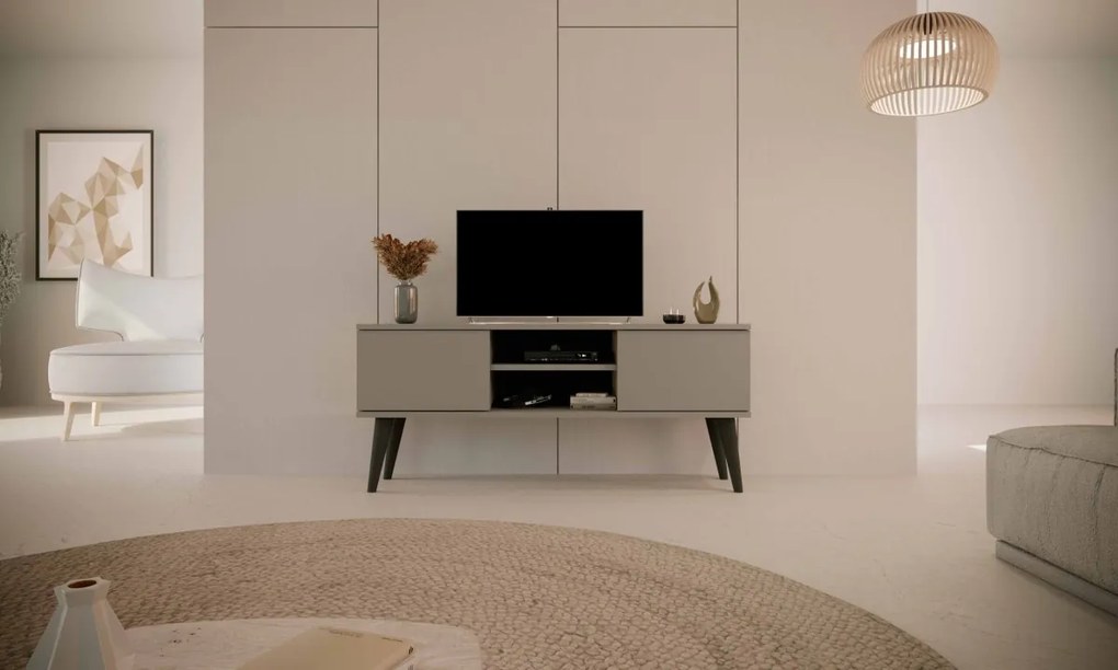 TV stolík TORONTO 120 cm sivý