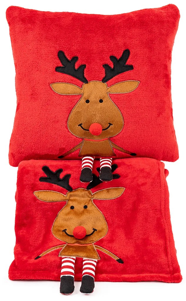 4Home Vianočná deka Happy Reindeer, 150 x 200 cm
