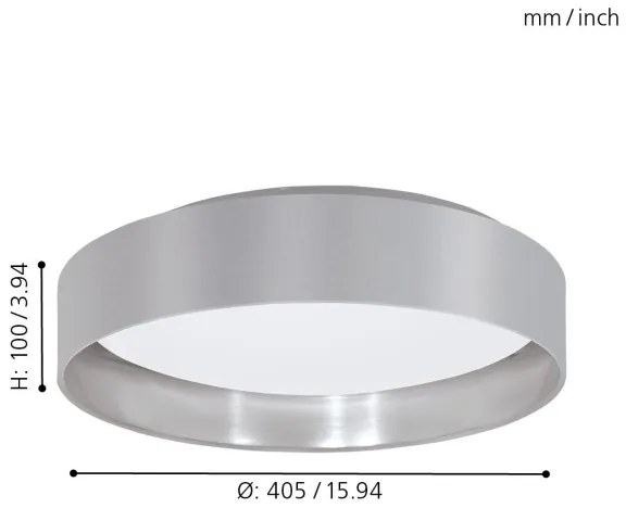 Eglo 31623 - LED stropné svietidlo MASERLO LED/16W/230V
