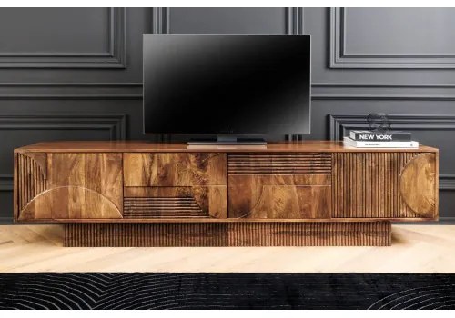 TV-skrinka 46805 Art Deco 200cm Drevo Mango Hnedé - Komfort-nábytok