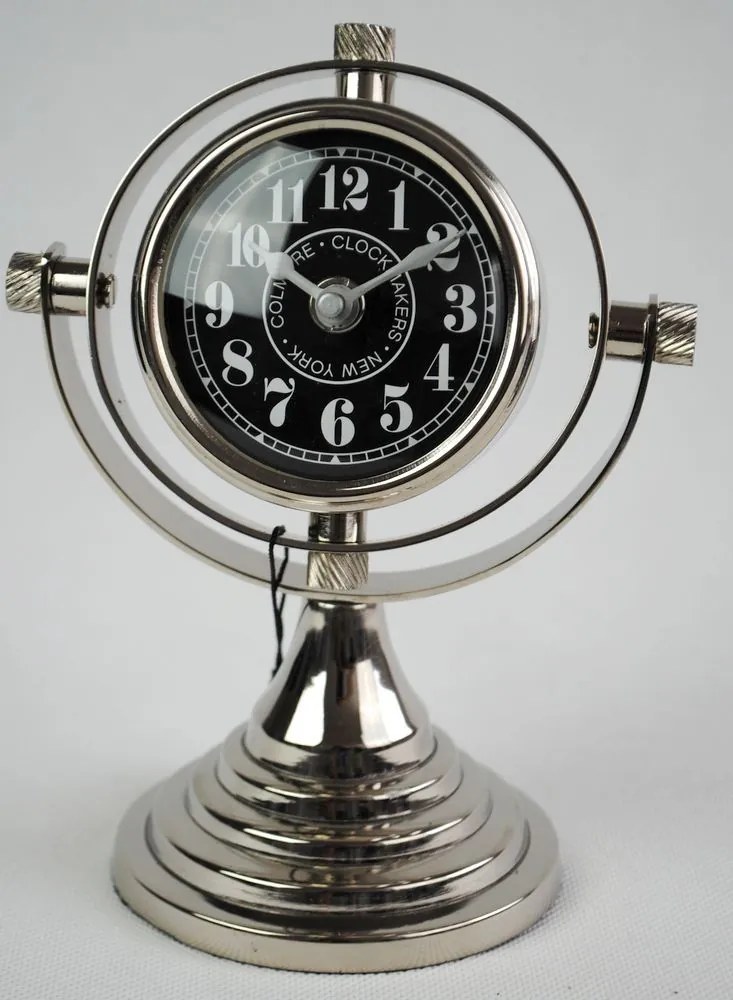 Stolové kovové hodiny - 19cm