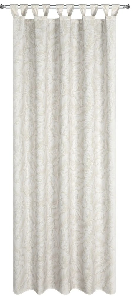 ZÁHRADNÝ VODEODOLNÝ ZÁVES NA PÚTKACH GARDEN 155X220 CM LISTY