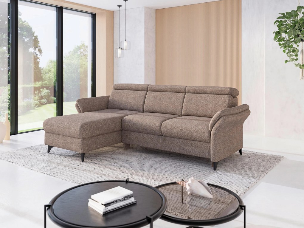 XXXLutz ROHOVÁ SEDAČKA, textil, cappuccino Sit & More - Sedačky - 000144025865