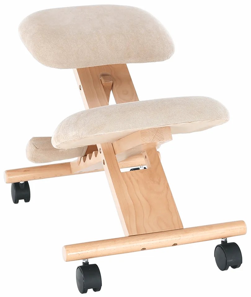 Ergonomická kľakačka, krémová/buk, GROCO