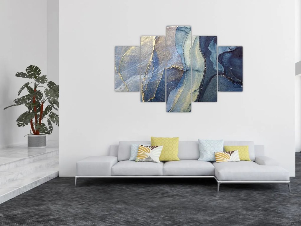 Obraz - Abstrakcia alkoholovým atramentom (150x105 cm)