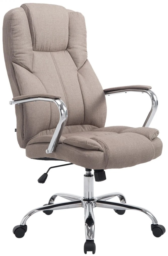 Design-Shop Kancelárska XXL stolička Xanthy látka - Sivo-hnedá (Taupe)