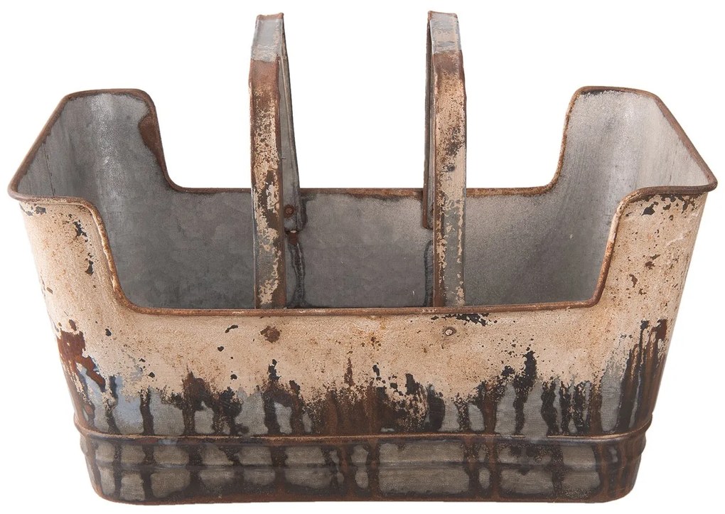 Kovový kôš - nádoba na kvetiny - 45 * 28 * 23 cm