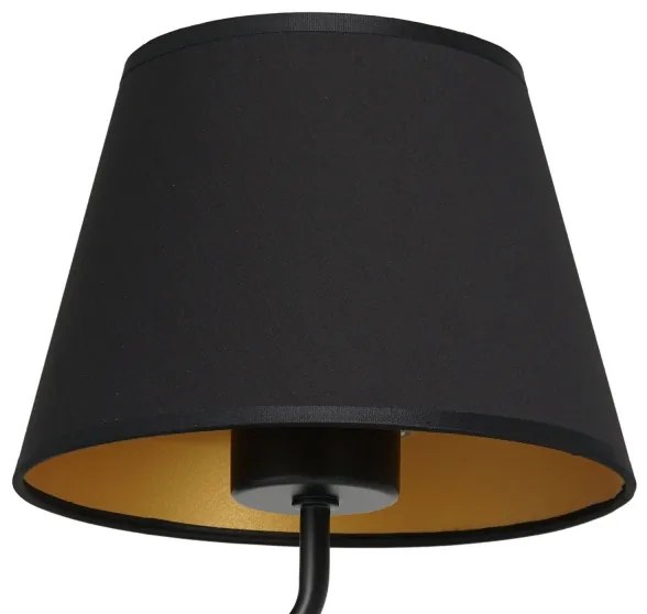 Nástenná lampa ARDEN 1xE27/60W/230V čierna/zlatá