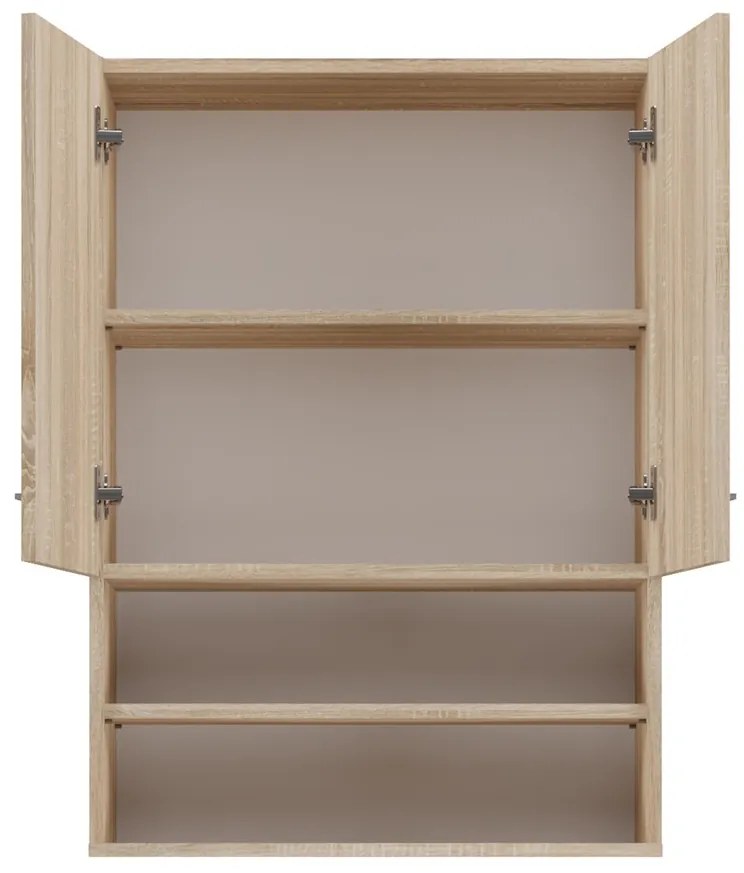 Dubová kúpeľňová skrinka s policami POLA III dub sonoma