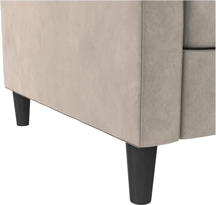 Béžová zamatová pohovka 207 cm Presley – Støraa