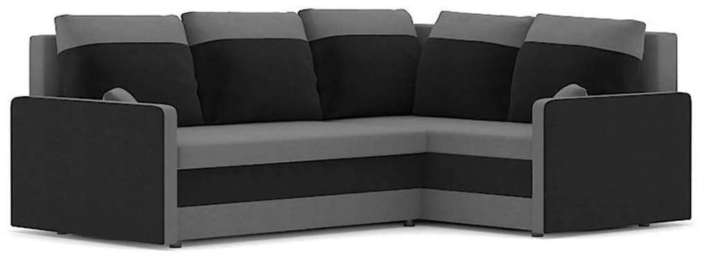 Rozkladacia rohová sedacia súprava MILTON II model 2 Ľavá Hnedá/cappuccino