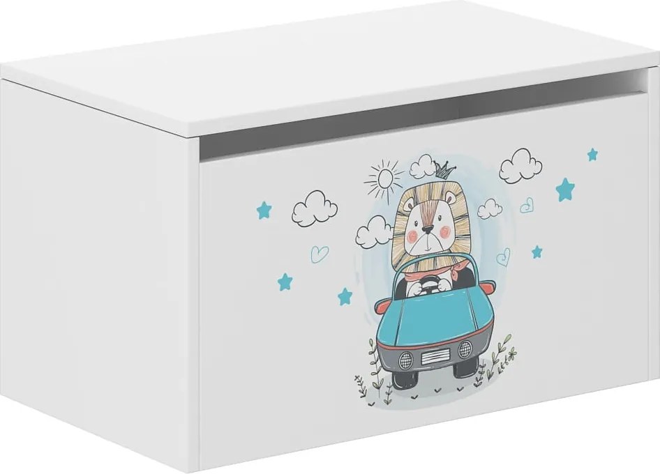 Wooden Toys KONTAJNER NA HRAČKY KRÁĽ LEV