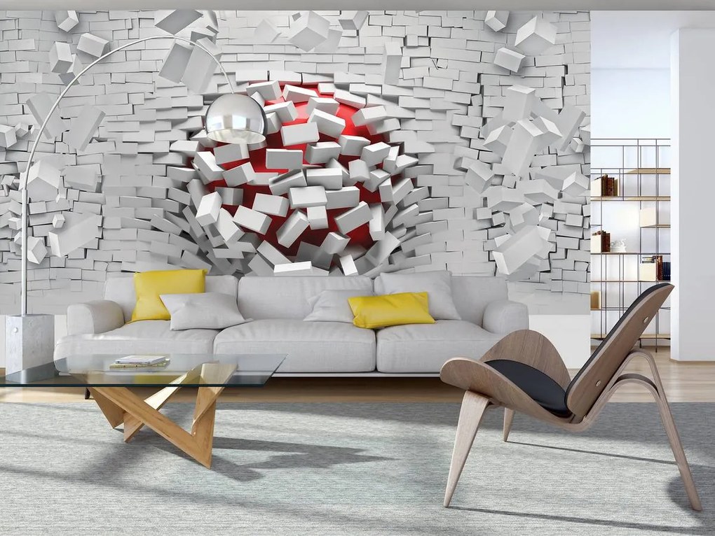 Fototapeta - Stena 3D (152,5x104 cm)
