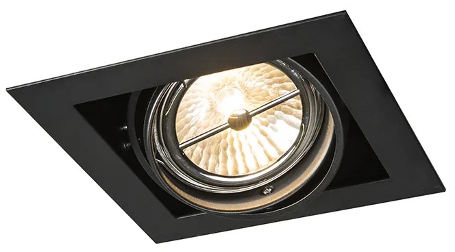 Zapustené bodové svietidlo čierne G53 111mm nastaviteľné - Oneon