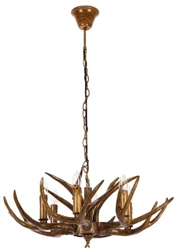 Brilagi - Luster na reťazi DEER 6xE14/10W/230V pr. 70 cm parohy