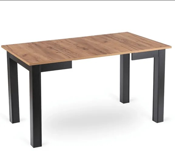 Rozkladací stôl DEMIAN 80–200 cm Dub Craft / Čierna