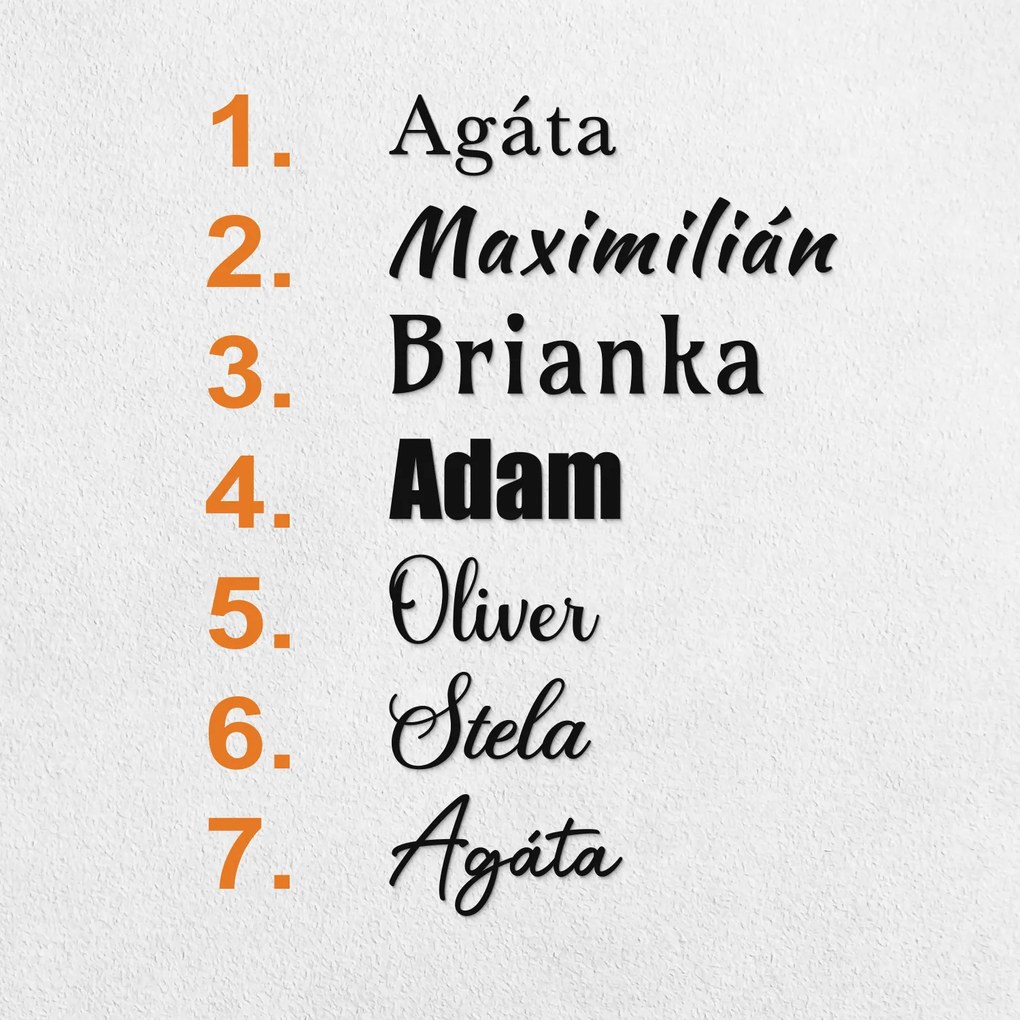 DUBLEZ | Vlastné meno na stenu z dreva