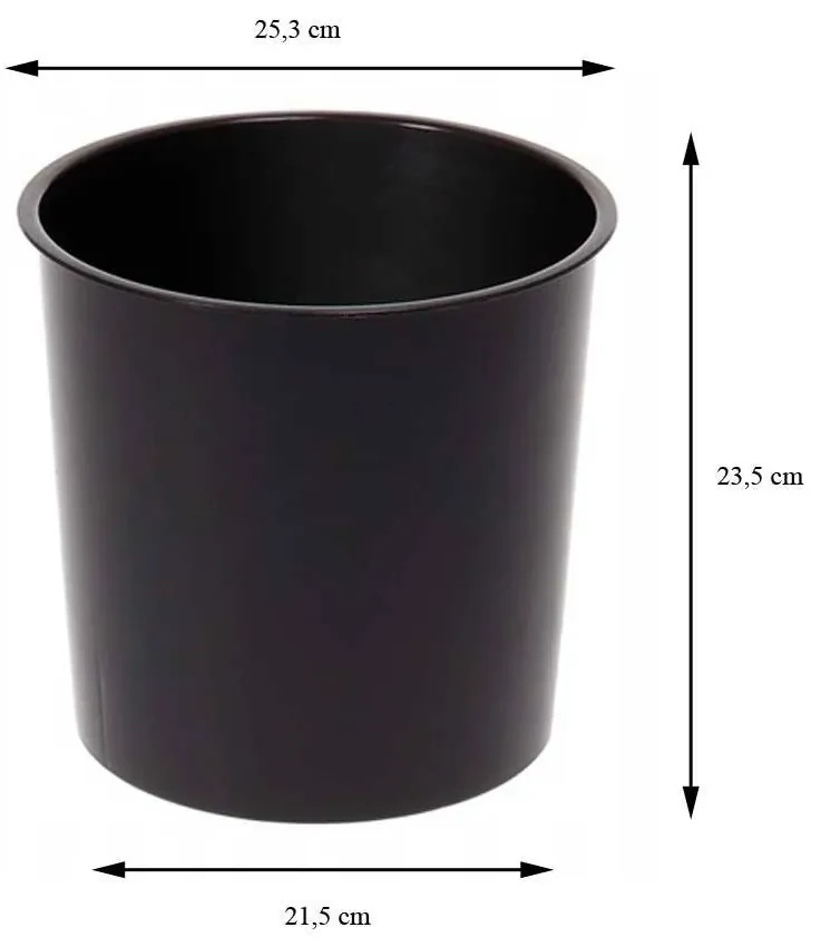 PLASTOVÝ KVETINÁČ STRIPPED ECO 42X25 CM ZELENÁ