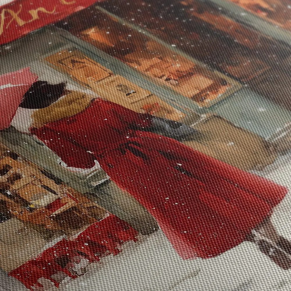 5-dielny obraz čaro zimnej ulice