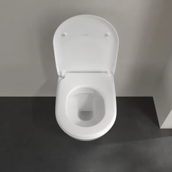 Villeroy & Boch 5614R201 - Závesné WC s toaletným sedadlom SoftClose SUBWAY keramika/biela