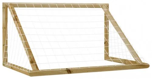vidaXL Futbalová bránka so sieťou 120x80x60 cm impregnovaná borovica-