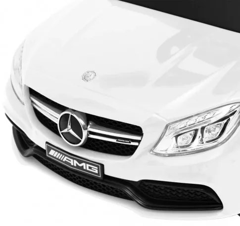 vidaXL Odrážacie auto Mercedes-Benz C63 biele-
