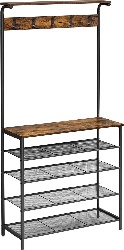 XXXLutz PREDSIEŇOVÝ NÁBYTOK, hnedá, čierna, 80/183,5/31,5 cm Boxxx - Online Only drobný nábytok - 002543012401