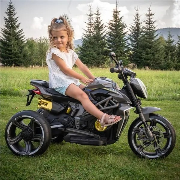 Baby Mix Detská elektrická motorka Calabre, čierna