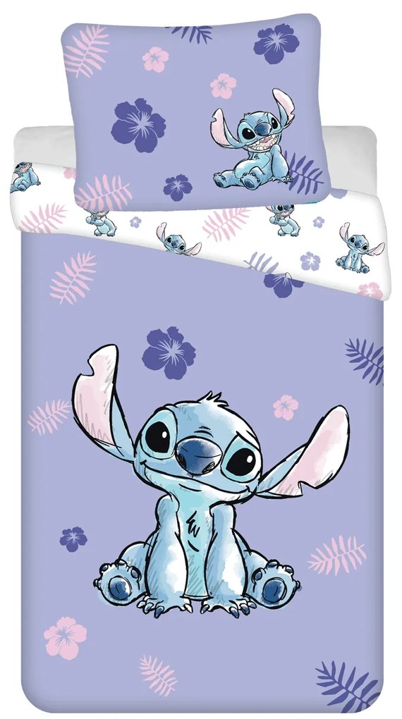 Jerry Fabrics Bavlnené obliečky 140x200 + 70x90 cm - Lilo and Stitch