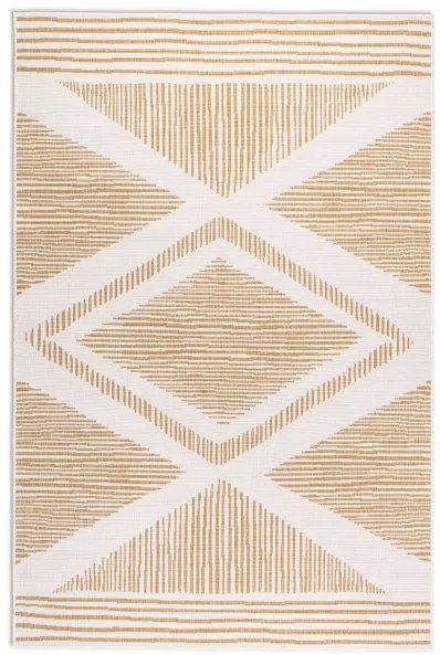 Obojstranný koberec Elle Decoration GEMINI Rhombus ochre