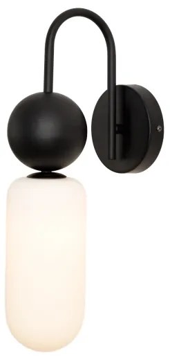 MAXLIGHT W0381 - Nástenná lampa ROMA 1xG9/12W/230V čierna