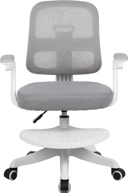 Detská rastúca stolička Neoseat JUNI 013 — látka, sivá