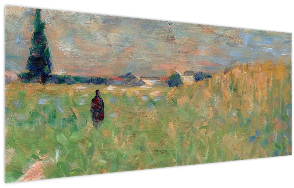Obraz - Georges Seurat, A Summer Landscape, reprodukcia (120x50 cm)