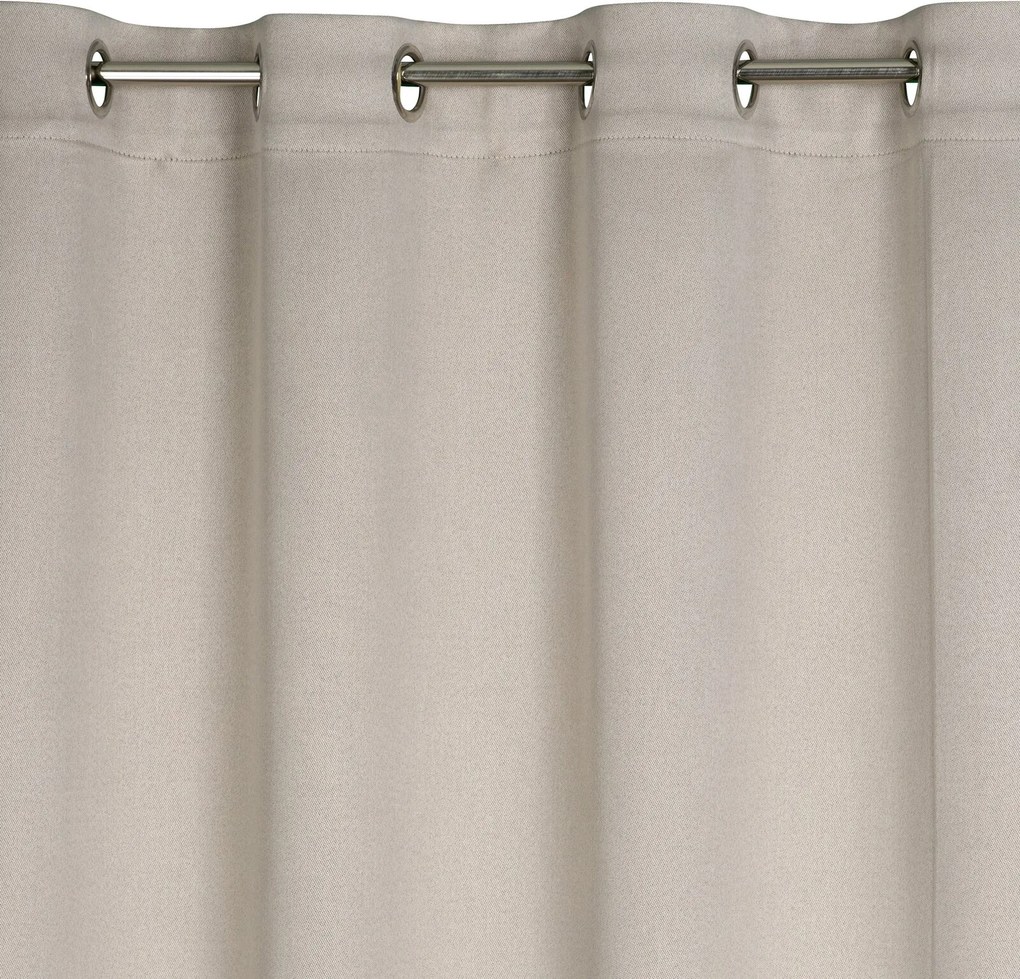 ZATEMŇOVACÍ ZÁVES NA KRÚŽKOCH CARLO 135X250 CM BÉŽOVÁ