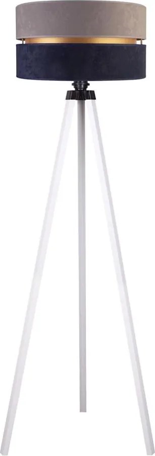 Duolla - Stojacia lampa DUO 1xE27/60W/230V pr. 44 cm šedá/modrá/biela