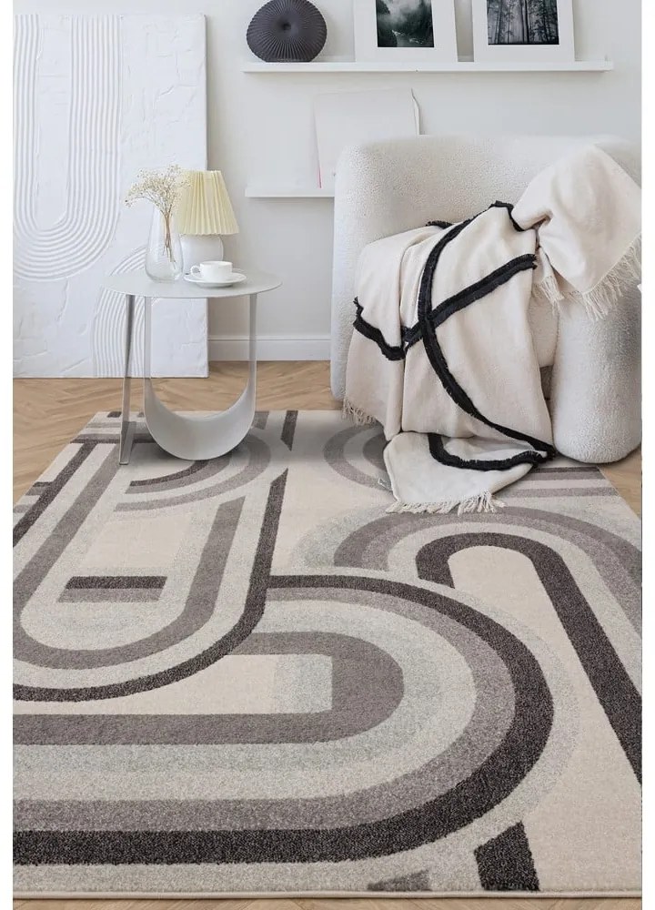 Sivo-béžový koberec 160x230 cm Nova Retro Grey – Asiatic Carpets