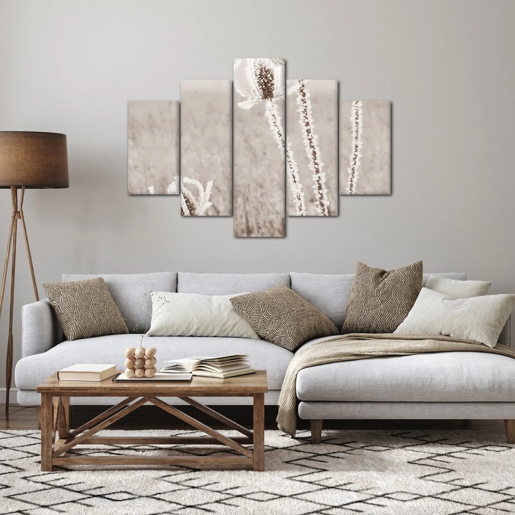 Obraz - Bodliak v zime (150x105 cm)