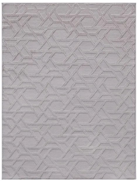 Koberec JACQUARD strieborný