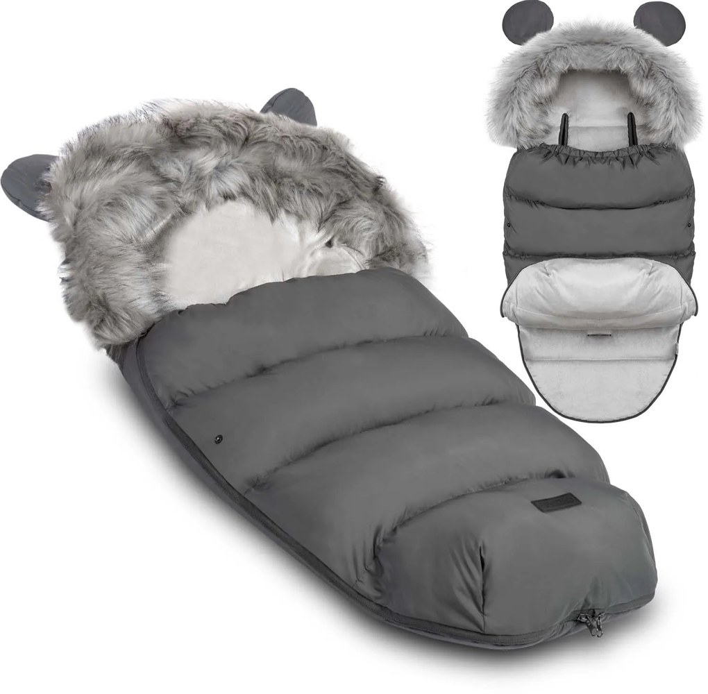 Spací vak do kočíka Elmi Ricokids - tmavosivý