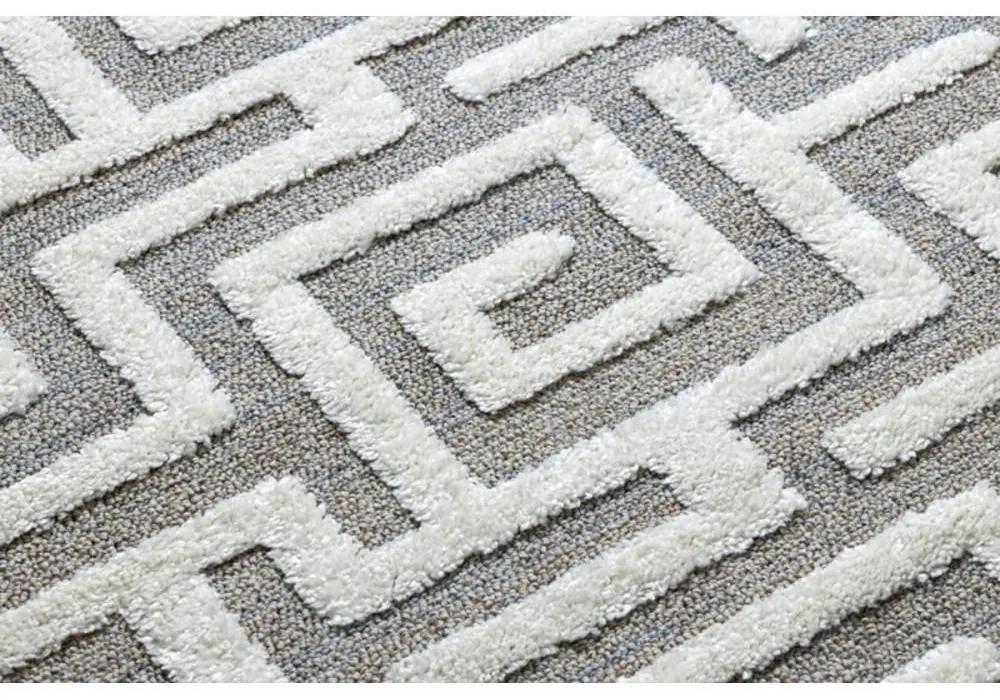 Kusový koberec Labyrint šedý 200x290cm