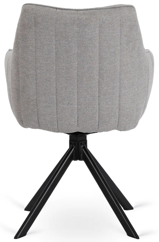 PROXIMA.store - Čalúnená otočná stolička MUMBAI FARBA: čierna