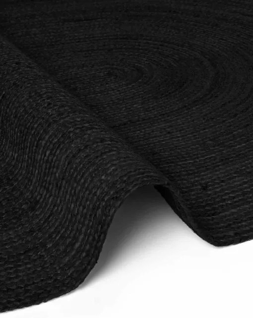 Koberec Hanse Home Jute Braided Rangpur čierny ovál