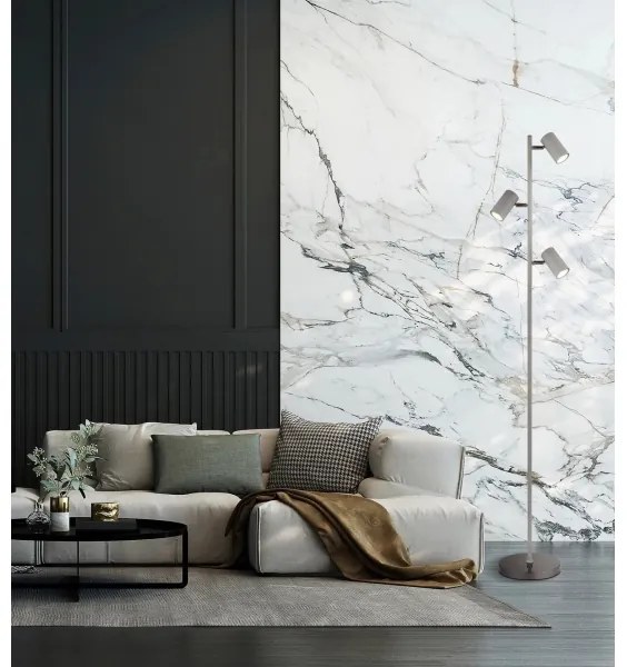 Globo 57911SS - Stojacia lampa ROBBY 3xGU10/5W/230V šedá