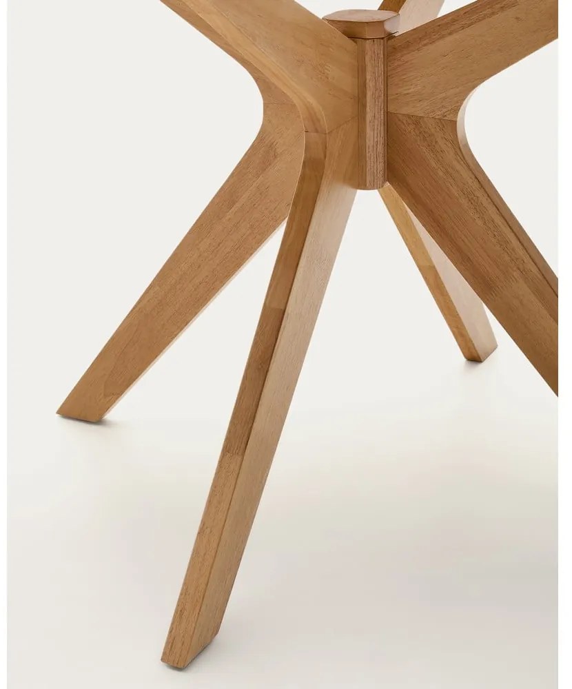 Okrúhly jedálenský stôl s doskou v dubovom dekore ø 120 cm Naanim – Kave Home