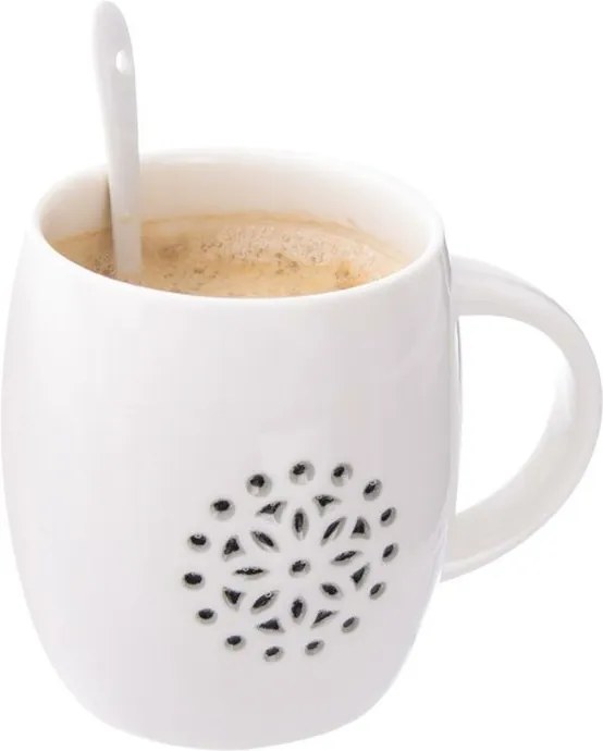 Orion Porcelánový hrnček Light, kvetinka, 500 ml