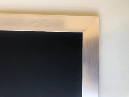 Toptabule.sk Čierna tabuľa na magnetky v chromovom ráme 120x90 cm